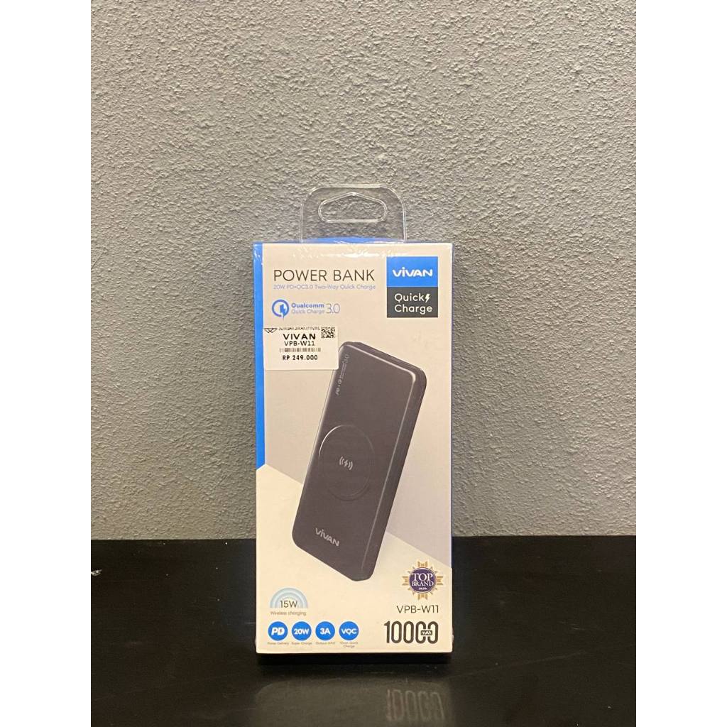Vivan Power Bank VPS-W11 Quick Charge dan VIVAN Power Bank Quick Charge VPB-W711