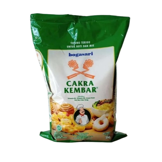 

Tepung Terigu Cakra Kembar Bogasari 1KG