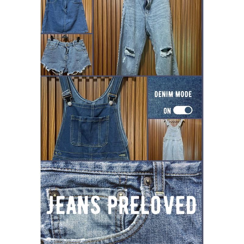 Jeans Rok | Celana | Hotpant | Overall | Jumpsuit Preloved