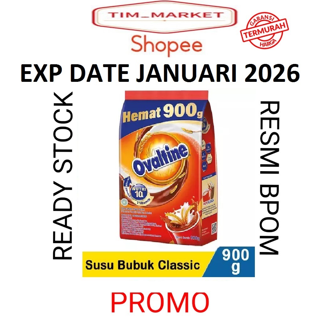 

OVALTINE CLASSIC 900GR SUSU OVALTINE PROMO