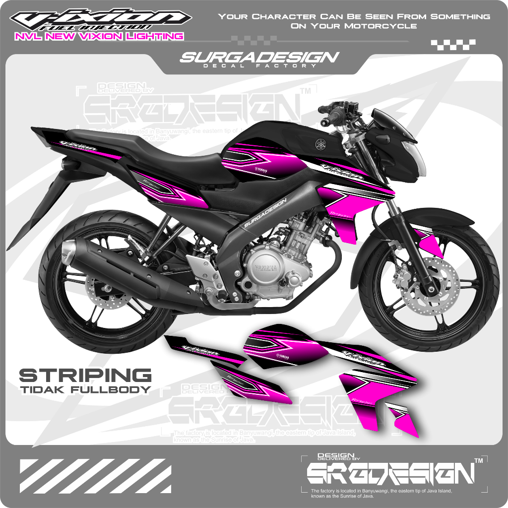 STRIPING VIXION, STIKER VIXION, STICKER VIXION, STRIPING VIXION NVL, STIKER VIXION NVL, VIXION NVL