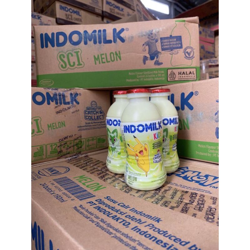 

SUSU STERIL INDOMILK MELON 190ml (Botol) 1dus