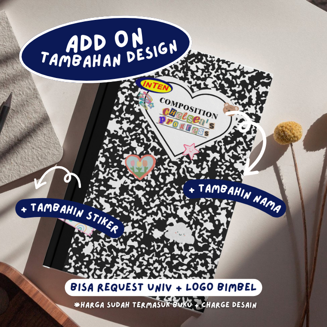 

[TAMBAHAN DESAIN] Tambahan Desain Untuk Folio, Binder, Buku