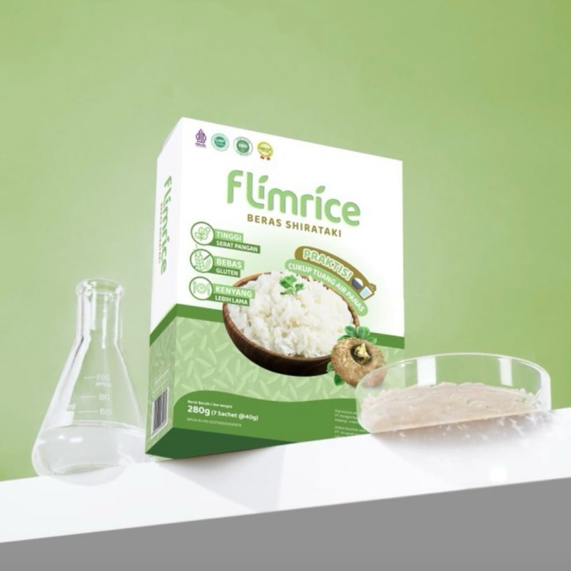 

Flimrice nasi Shirataki diet 1 box isi 7 sachet