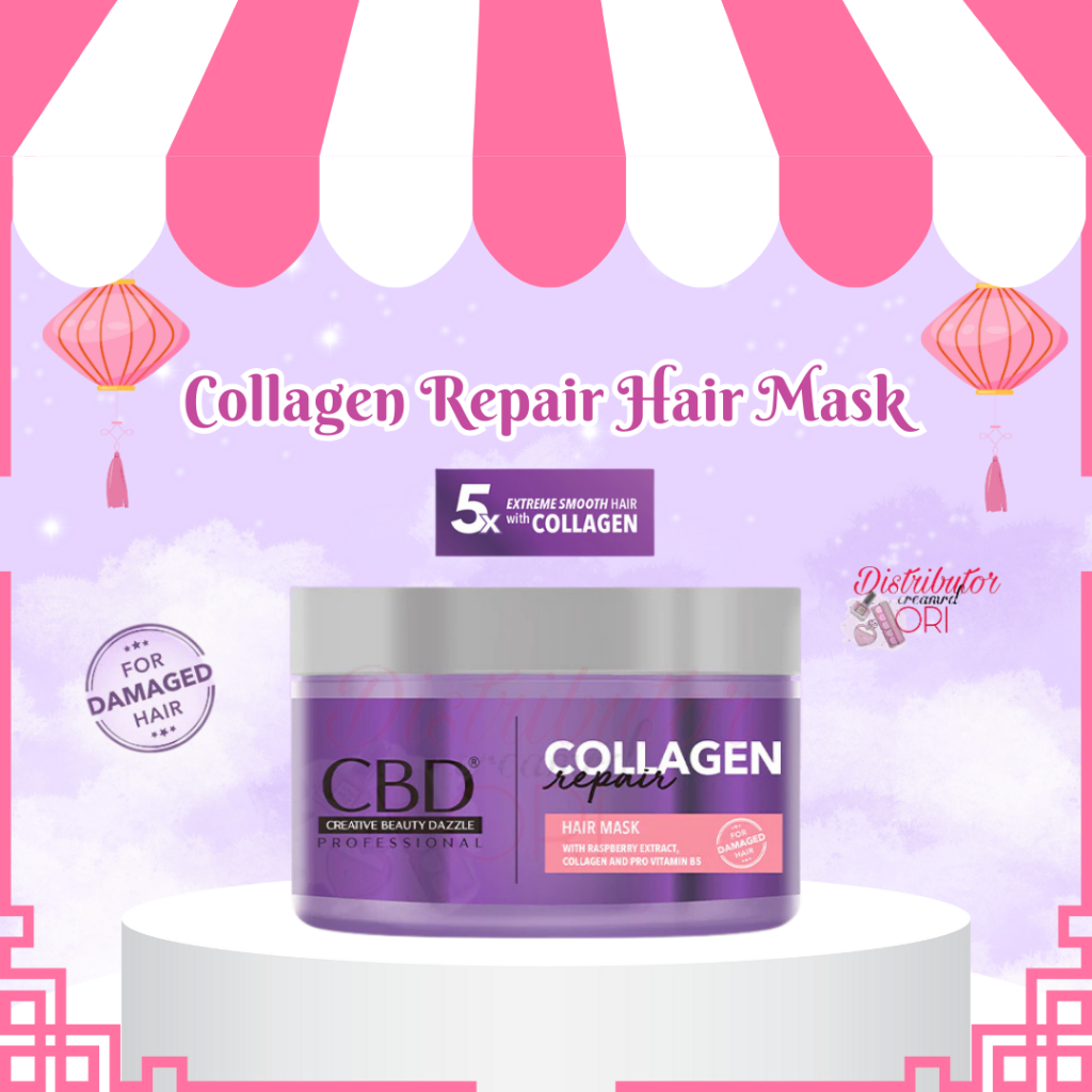 CBD COLLAGEN HAIR MASK 250ML | Masker Rambut | BPOM