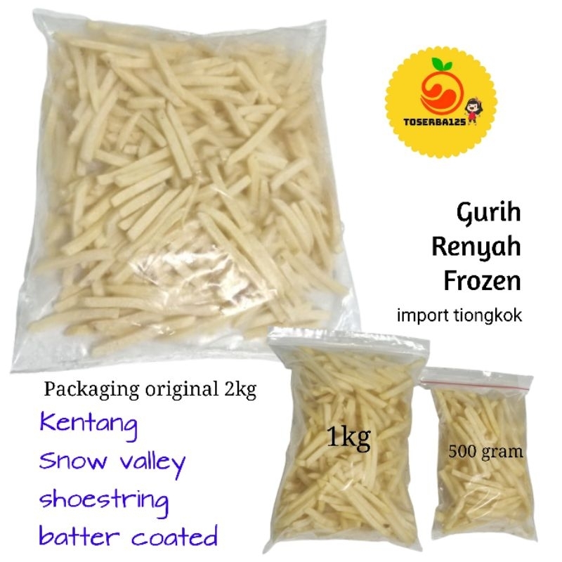 

Kentang import china snow valley shoestring batter coated - TOSERBA125