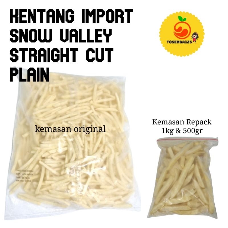 

Kentang fries import china snow valley straight cut plain original - TOSERB1#5