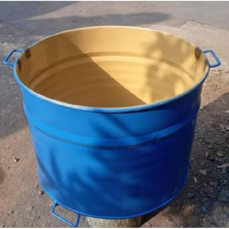 tong sampah besi 100 liter/tempat bakar sampah/tong sampah