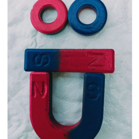 Mainan magnet magnet U  magnet u i o/magnet edukasi