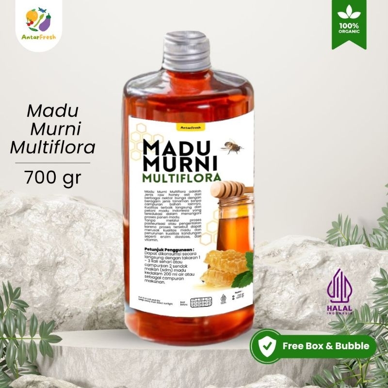 

Madu MULTIFLORA 750GR AntarFresh/ Raw Honey Original Asli