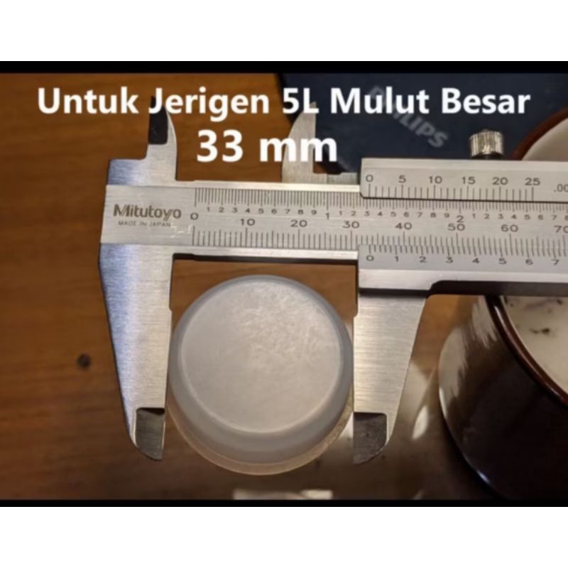 tutup dalam Jergen / jerigen derijen 5 liter atau 1 liter Lubang besar