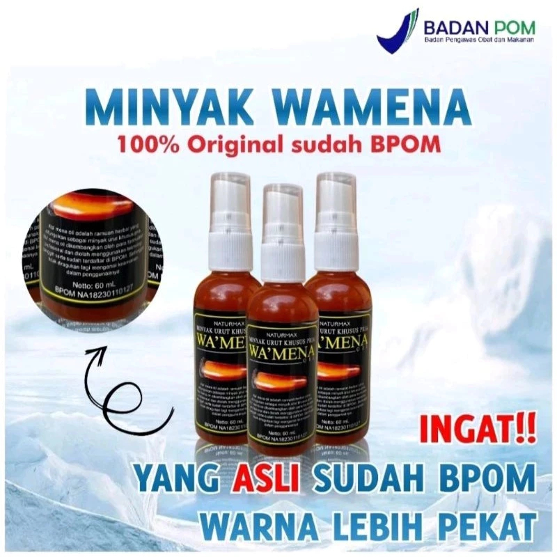 Minyak daun wamena cap 3jari original BARCODE BPOM
