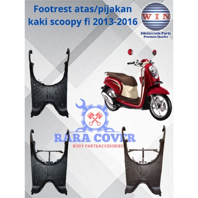 FOOTREST ATAS SCOOPY FI 2013-2016//KAPER PIJAKAN KAKI SCOOPY FI 2013-2016//BODY KASAR SCOOPY FI 2013