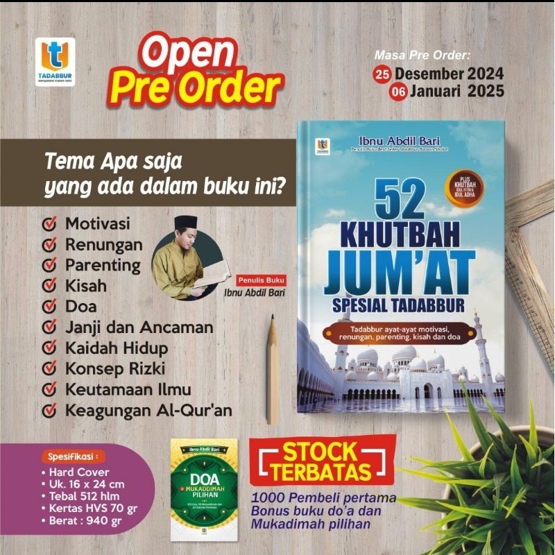 Buku 52 khutbah jumat spesial tadabbur
