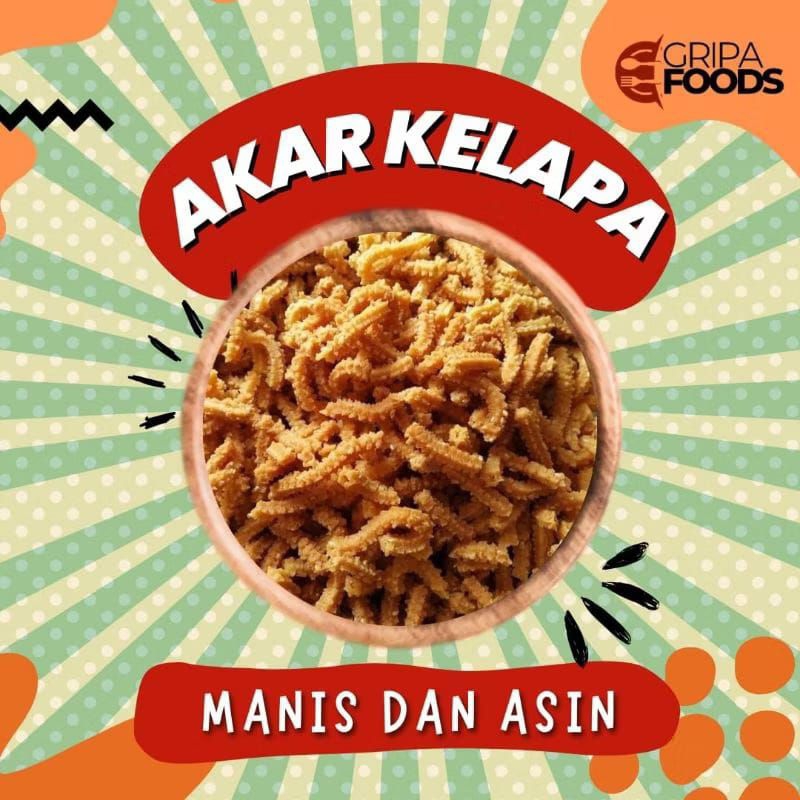 

AKAR KELAPA/ KUE AKAR KELAPA/ AKAR KELAPA RENYAH MANIS & ASIN (250 gr, 500 gr, 1 kg)