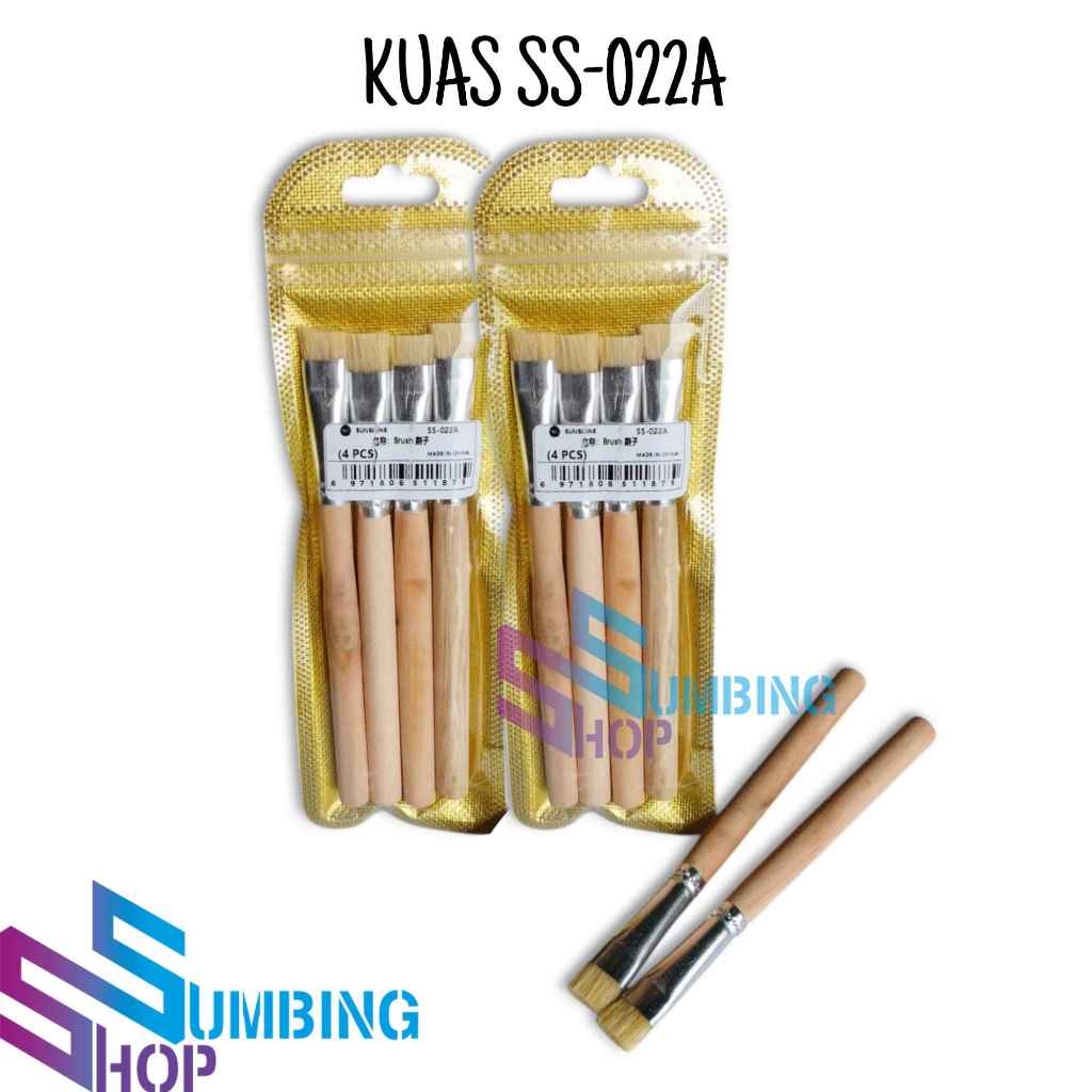 

Kuas Lembut Brush Sunshine SS 022A Kerajinan Komputer Craft Lukis Cat Akrilik