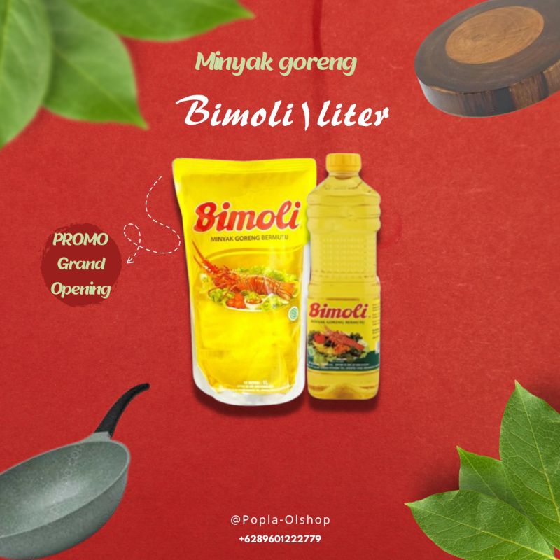 

minyak goreng bimoli 1 liter pouch/botol