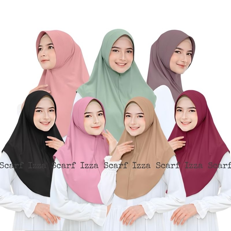 Hijab Sar'i Jumbo Tebal | Jilbab Bergo Instan Syari Lembut | Kerudung Hammidah Syar'i Premium