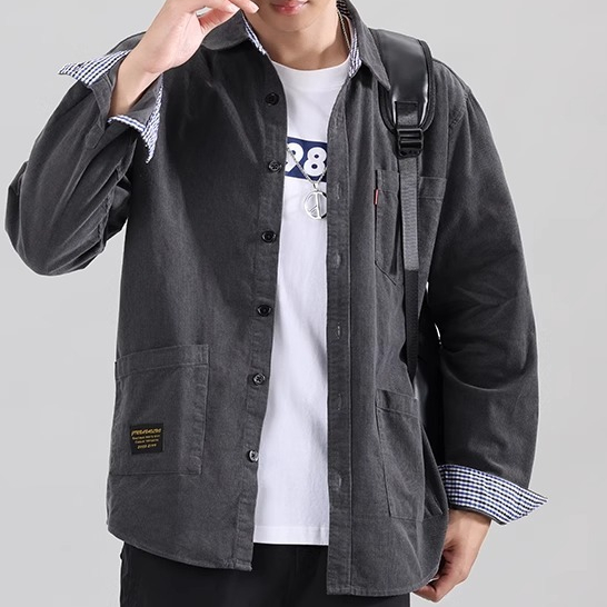 Ditingkatkan jaket pria corduroy casual jaket pria keren jaket terbaru jaket original