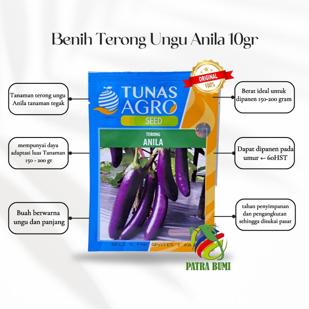 BENIH TERONG ANILA 10GR TUNAS AGRO