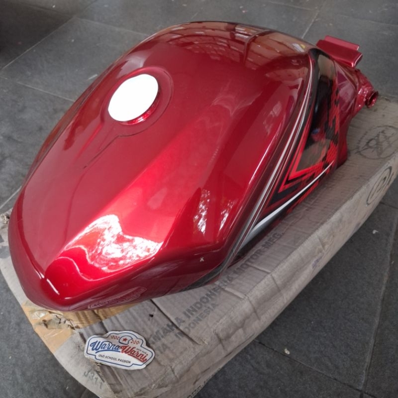 Tangki tengki tanki bensin assy striping vixion lama old merah marun maroon 2008 | 3C1-F4100-30-P0