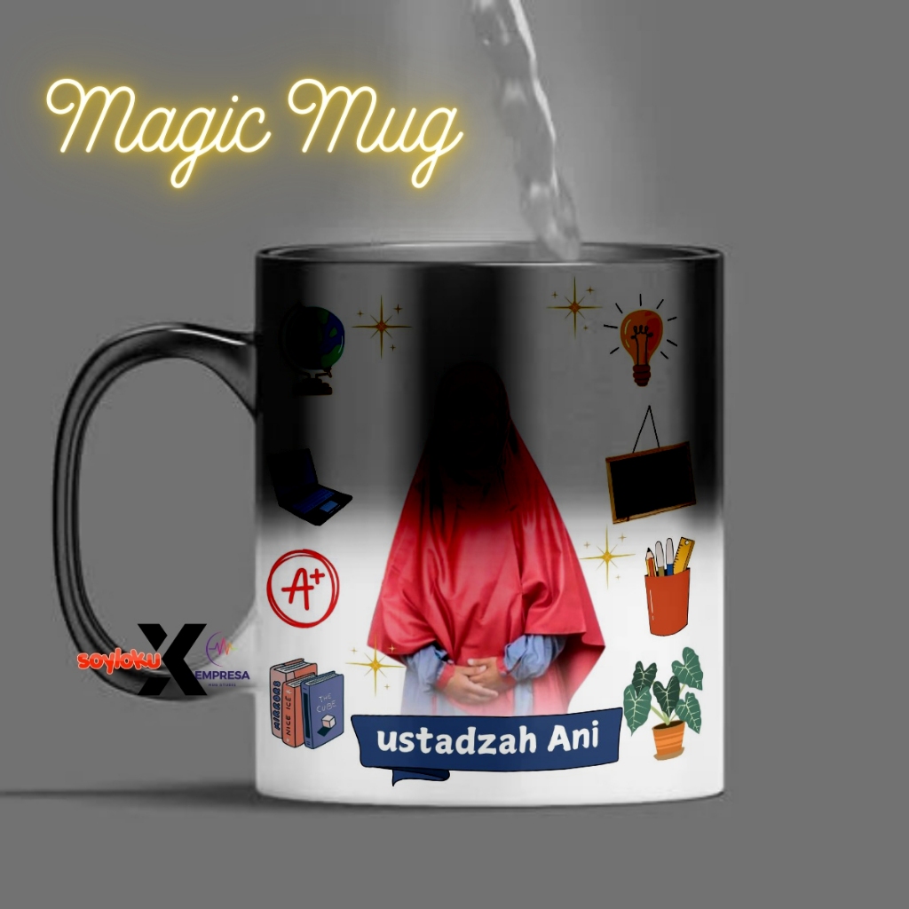 Kado Guru Teacher's day Mug Ajaib Bunglon gift hampers guru ulang tahun kenaikan kelas pensiun