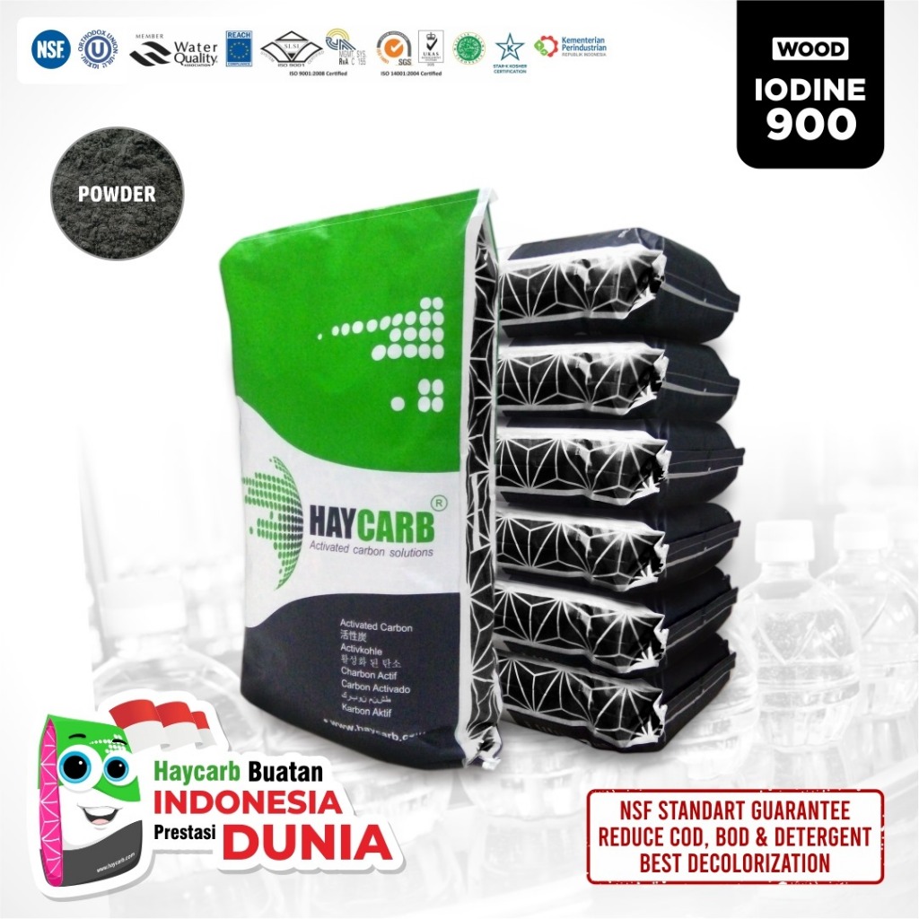 

Karbon Powder Haycarb Woodbase 10x industri Minyak goreng gula refinery