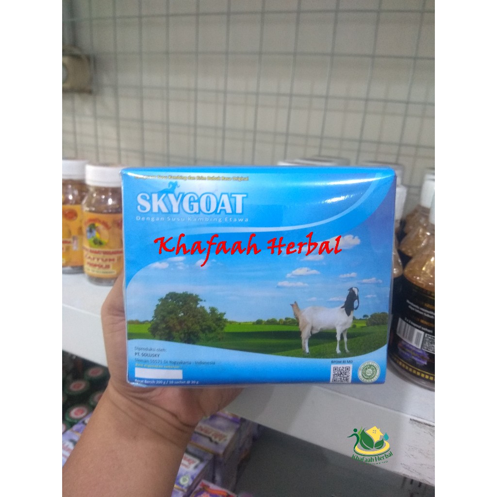 

SKYGOAT Susu Kambing Etawa Bubuk SKY GOAT Original Vanilla 1 Box Isi 10 Sachet