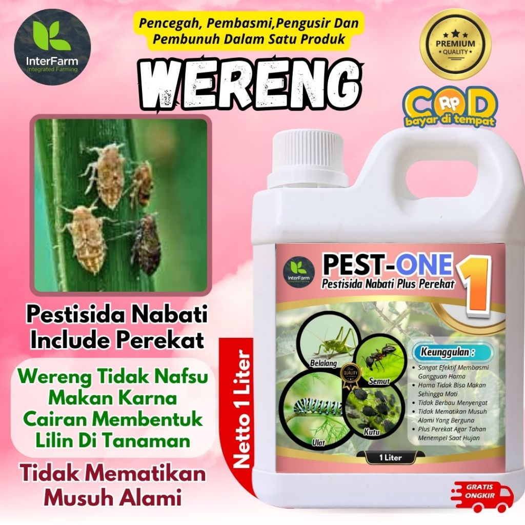 Obat Hama wereng Padi / Pestisida Organik untuk semua tanaman obat wereng padi Antihama INTERFARM