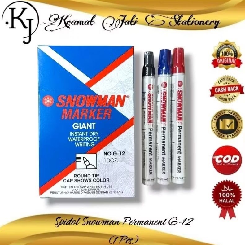 

Spidol Snowman Permanent [Tidak Bisa Di Hapus] (1 Pcs)