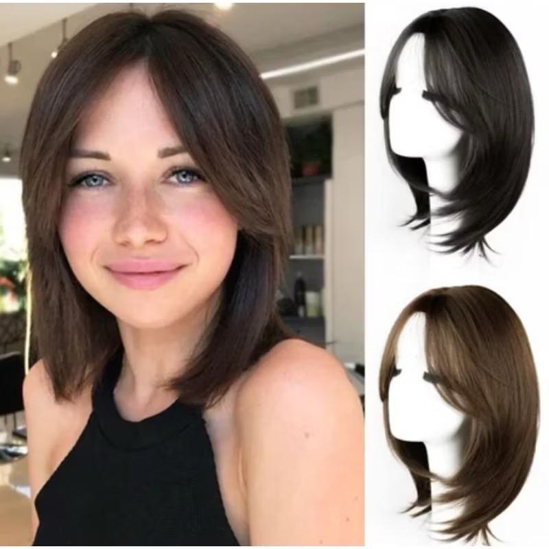 wig bob pendek tanpa poni