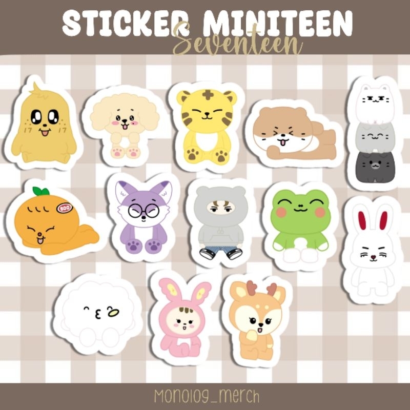 

Sticker Seventeen Miniteen (13pcs)