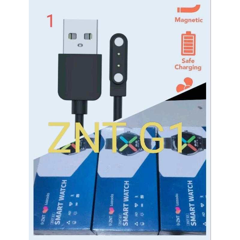 ZNT G1 Smart Watch Kabel Charger Smartwatch ZNT G1 Magnetic 2 Pin