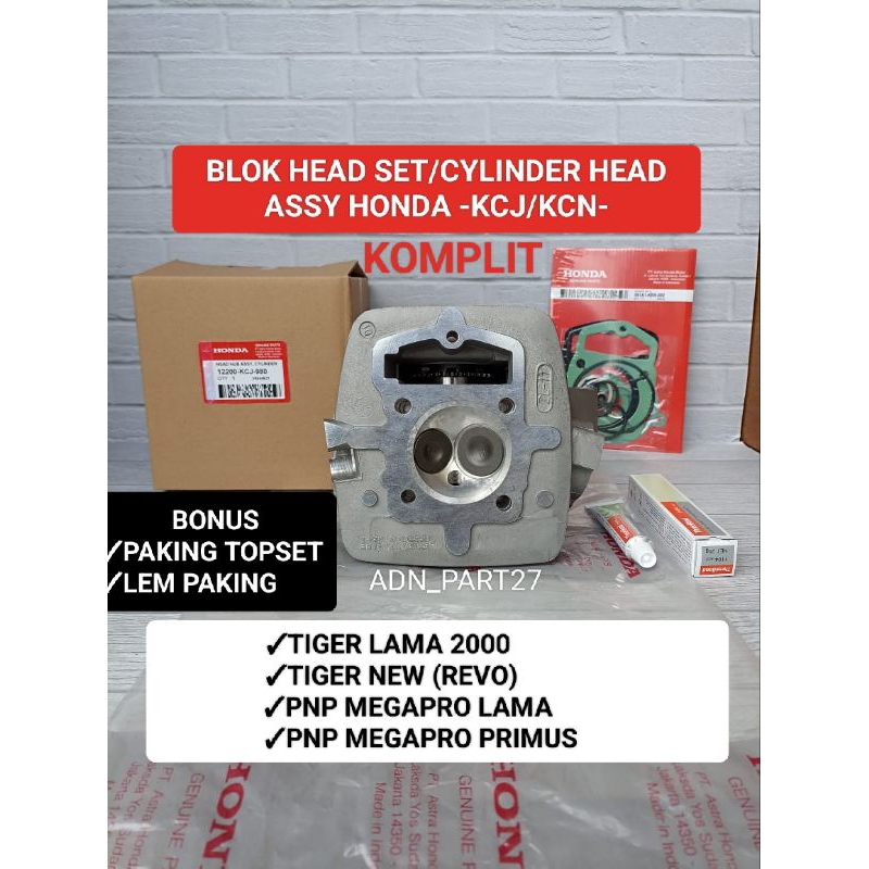 Blok head (KCJ/KCN) cylinder head Assy Tiger new Revo/Tiger lama 2000 pnp Megapro Primus/lama