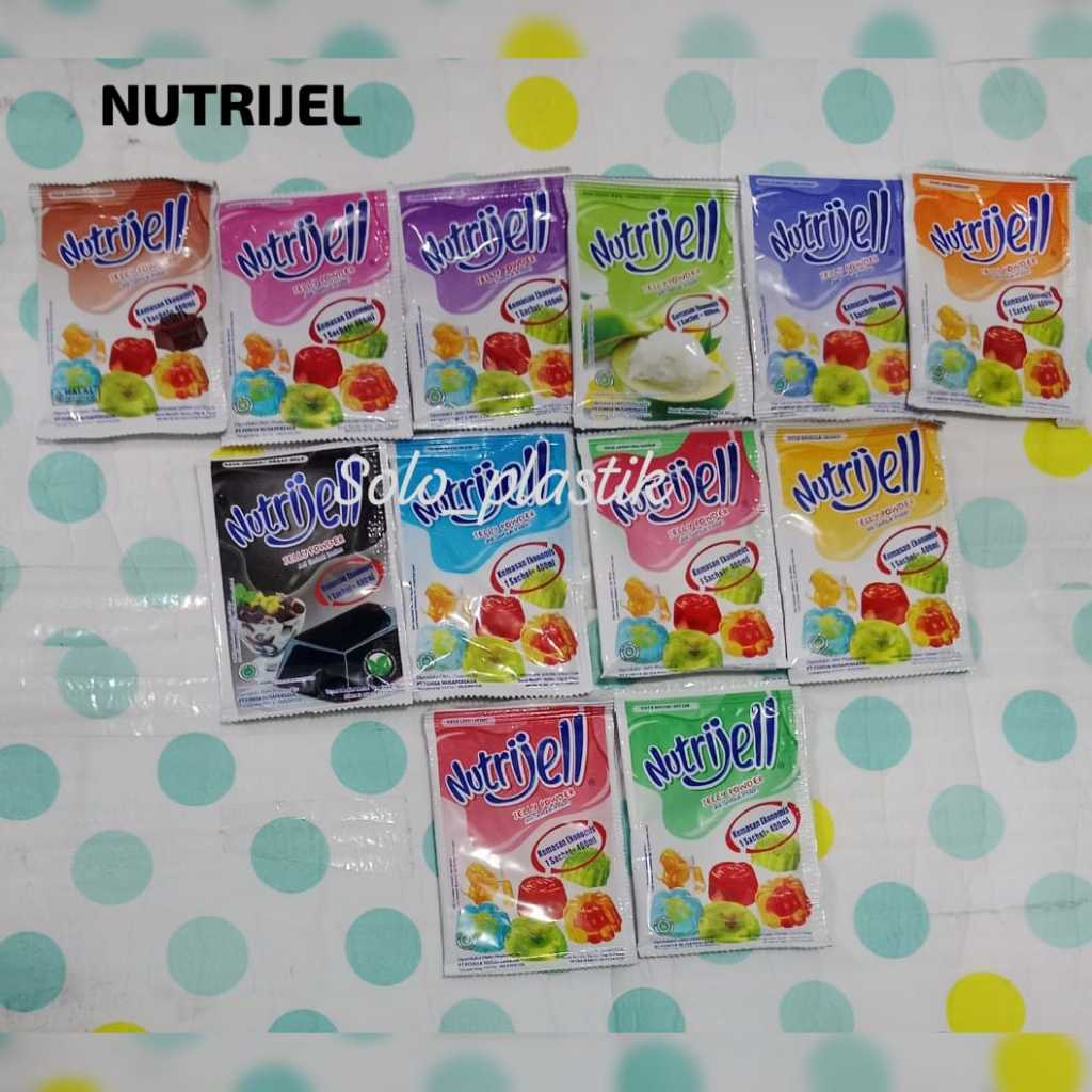 

Nutrijel Ekonomis Bubuk Agar Jelly Puding Instan Nutrijel Aneka Rasa 10gram,Coklat(20gr)