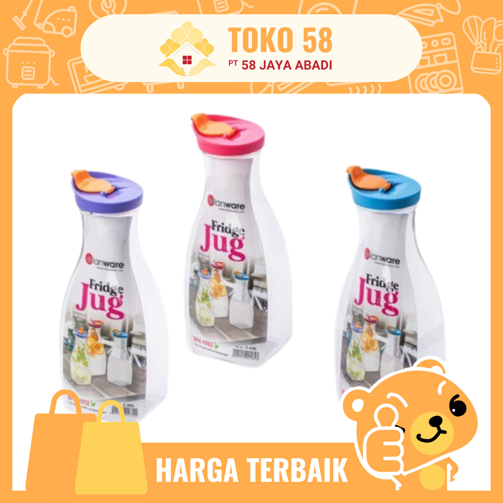 [COD] Botol Friedge Jug E-890 1,2 Liter Elianware / Pcs