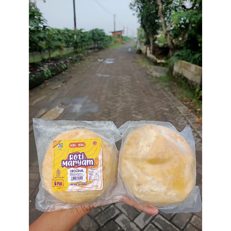 

ROTI MARYAM HOKU HOKU ORIGINAL TINGGAL PANGGANG TEFLON 325GRAM ISI 5pcs