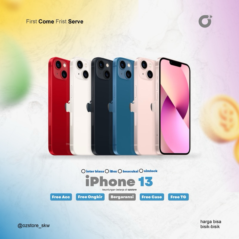 iphone 13 128gb 256gb iphone berkualitas iphone murah original 100%