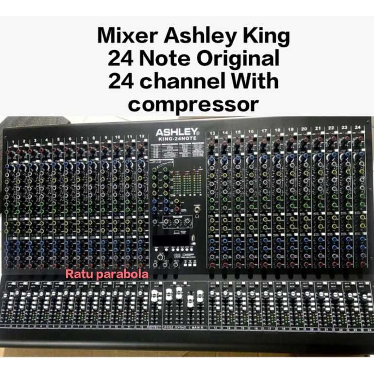MIXER ASHLEY KING 24 NOTE ORIGINAL NEW COMPRESSOR MIXER 24 CHANNEL BLUETOOTH USB MP3