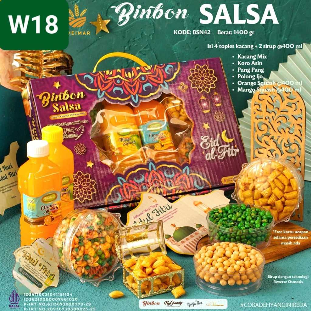 

BINBON SALSA NUTS / HAPPY CHOCO HAMPERS LEBARAN