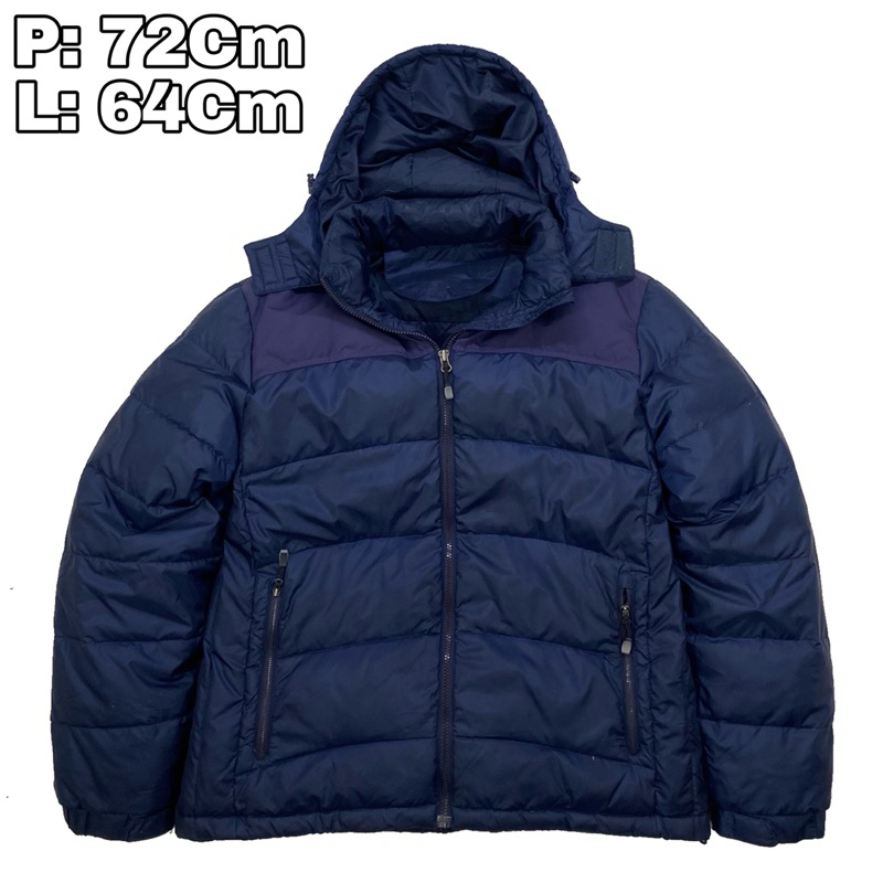 J200 Jaket Bulang Outdoor Parasut Sport Winter Navy  Bulu Angsa Winter Musim Dingin Hiking Pendaki G