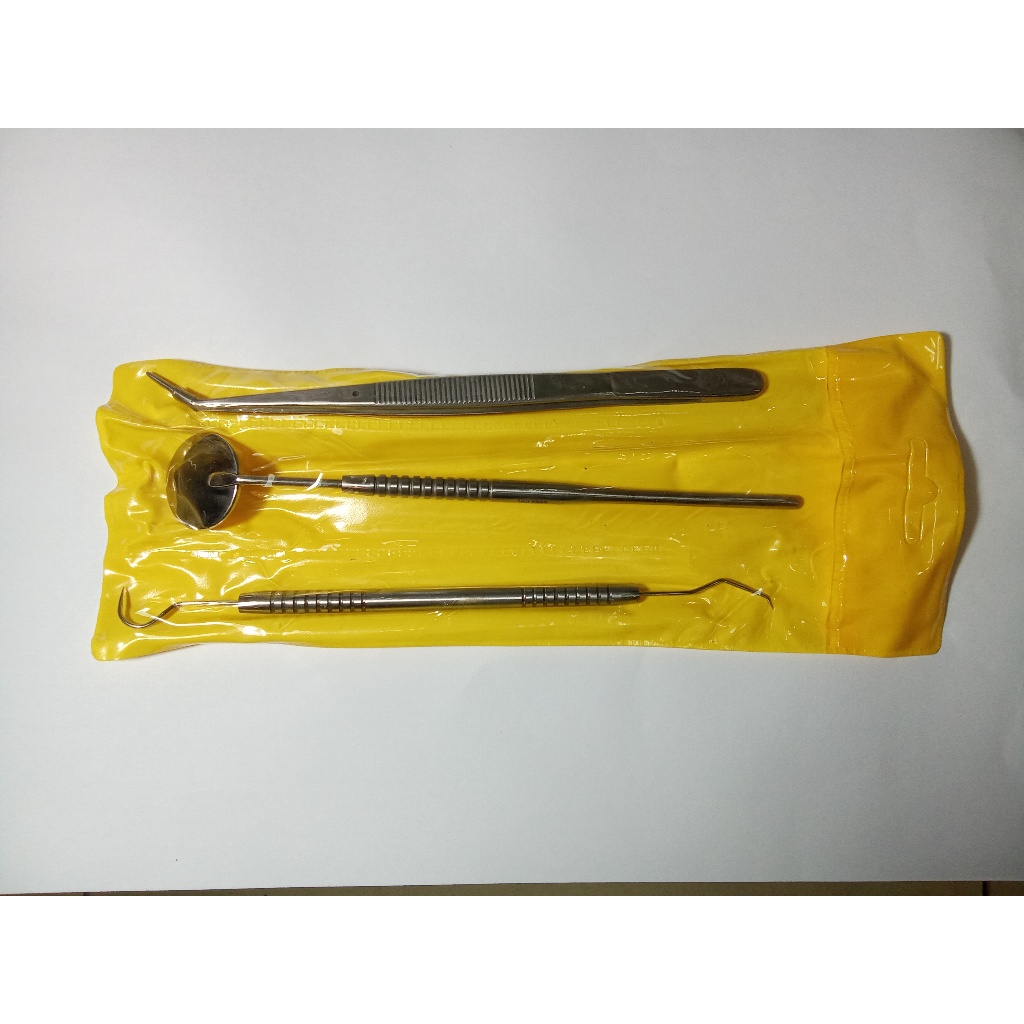 Dental instrument set 3 pcs/ alat dokter gigi / peralatan Dokter gigi