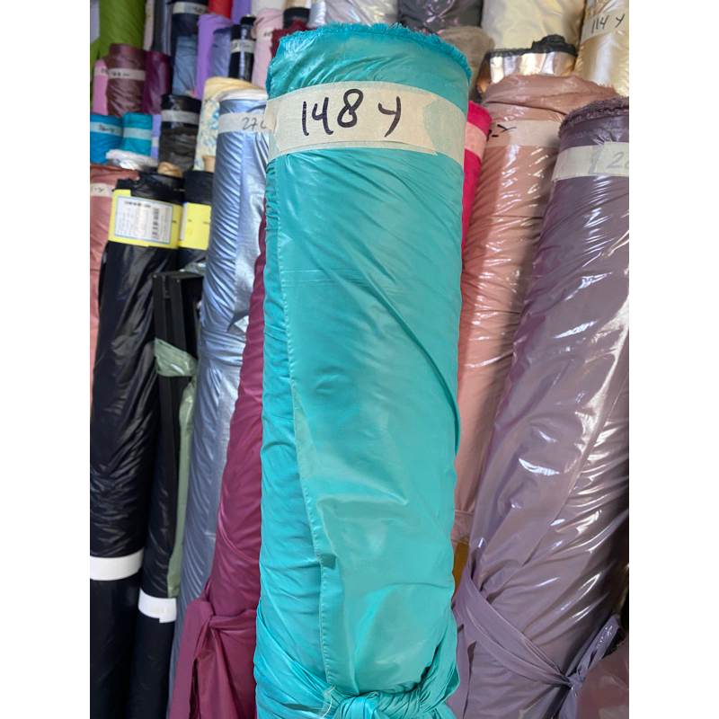 KAIN PARASUT METALIK GLOSSY WARNA-HIJAU TOSCA TAS PUPY BAG