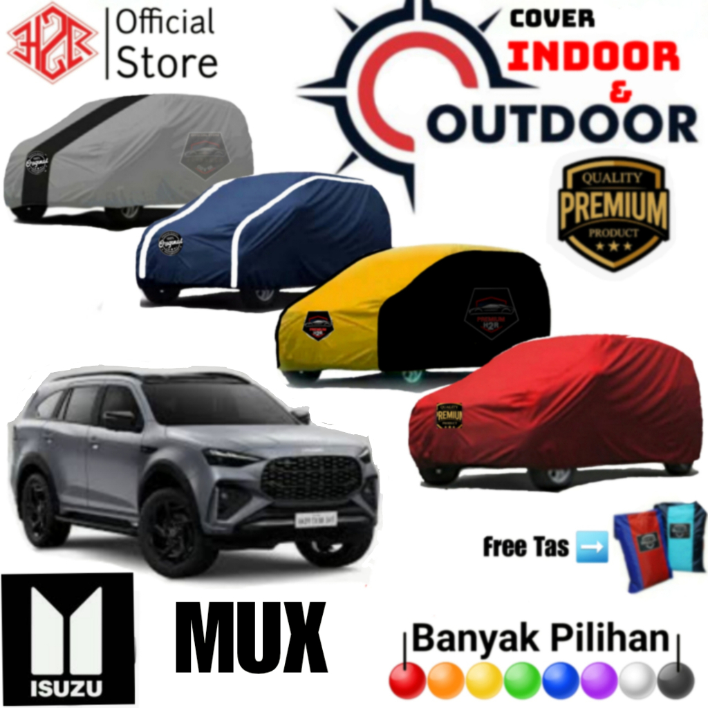 Cover Mobil Isuzu Mux, Sarung Mobil Isuzu Mux, Selimut Mobil Isuzu Mux, Bahan Polyester PREMIUM