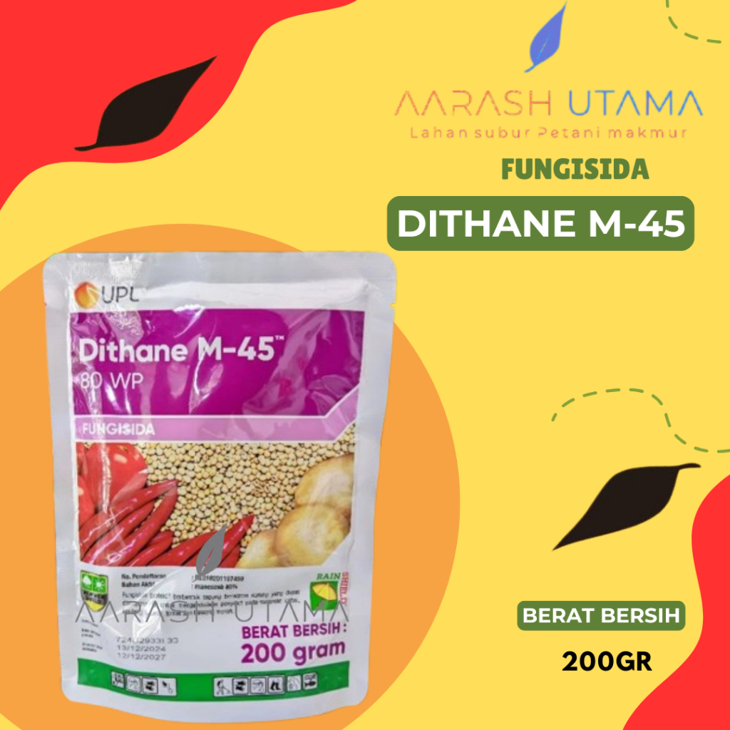 Fungisida Dithane M-45/Dithane /Dithane M-45 80wp/mancozeb 80% - 200GR