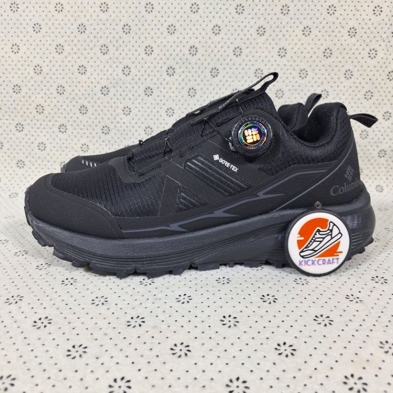 SEPATU HIKING COLUMBIA TRAIL FULL BLACK PREMIUM ORIGINAL