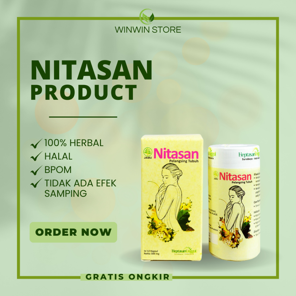 Obat herbal Pelangsing Tubuh secara alami - Nitasan Pelangsing Tubuh