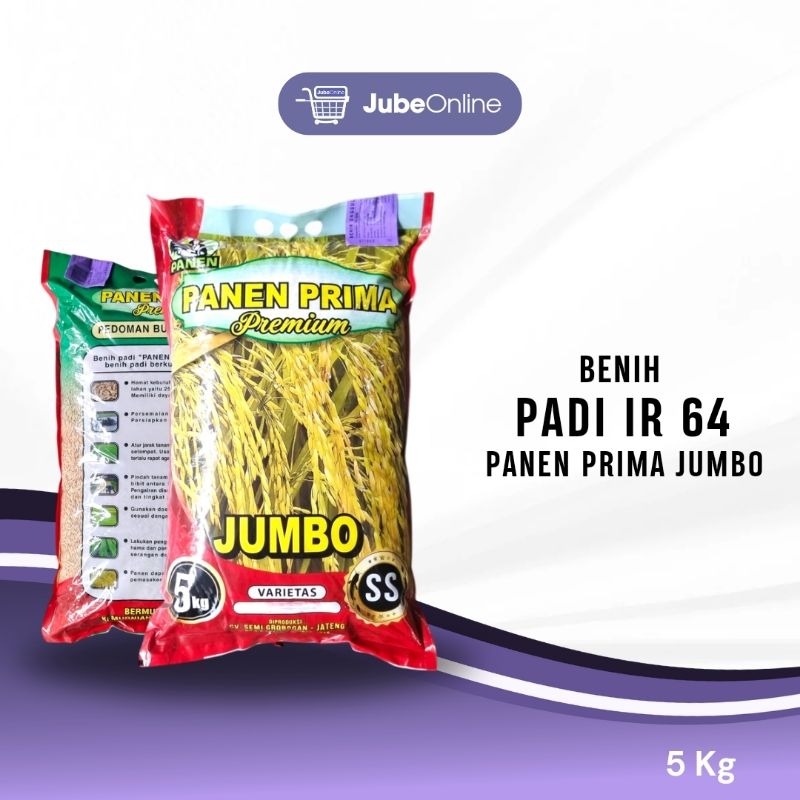 Benih Padi IR 64 Panen Prima Jumbo - 5Kg