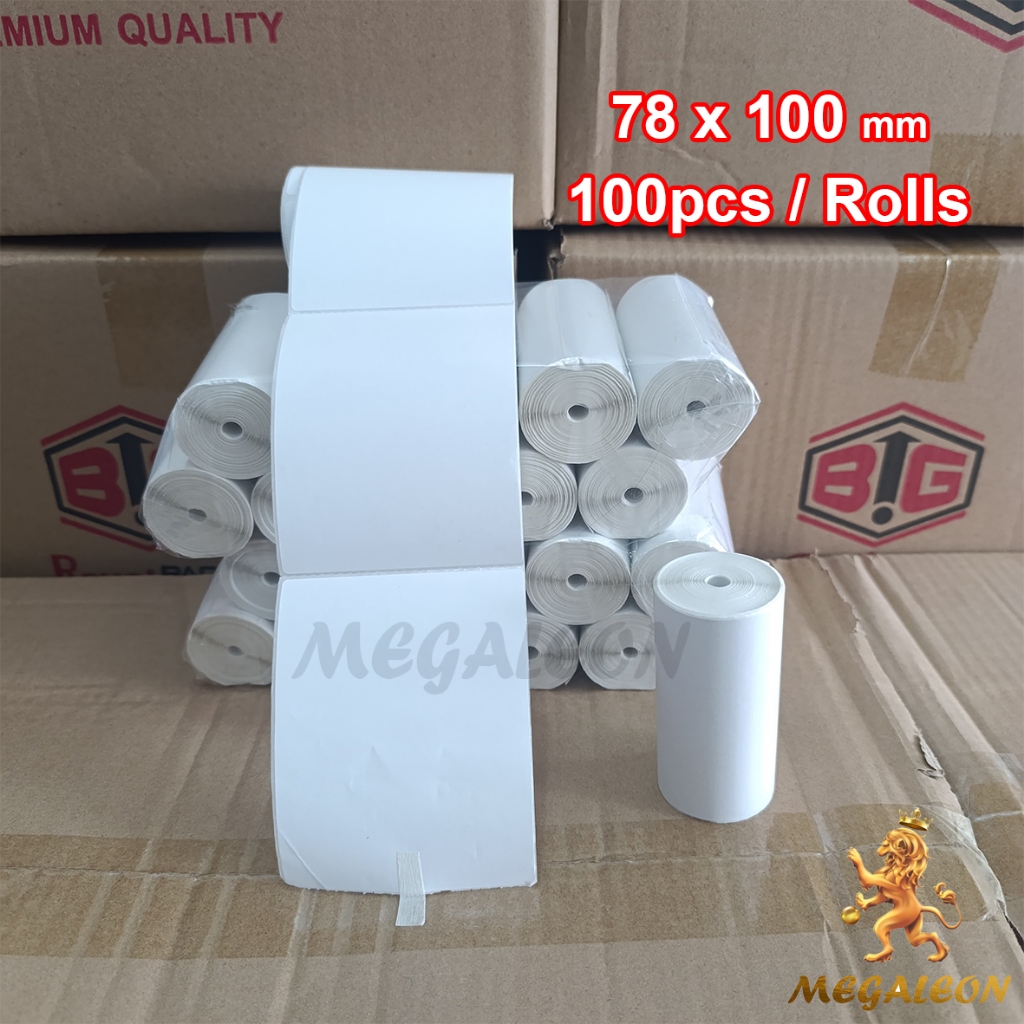 

ISI 100 Label Stiker Thermal 78x100 mm 80x100 mm Stiker Label Resi Stiker Barcode OLSHOP (COCOK UNTUK PRINTER THERMAL KECIL)