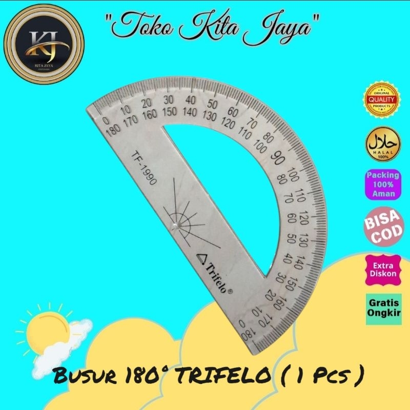 

Busur 180° TRIFELO ( 1 Pcs )